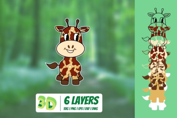 3D Giraffe SVG: Creative Design Made Simple