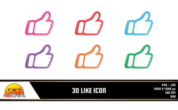 3D Like Icon with Thumbs Up: Enhancing User Interaction and Engagement