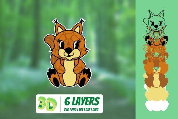 3D Squirrel SVG: Creative Possibilities
