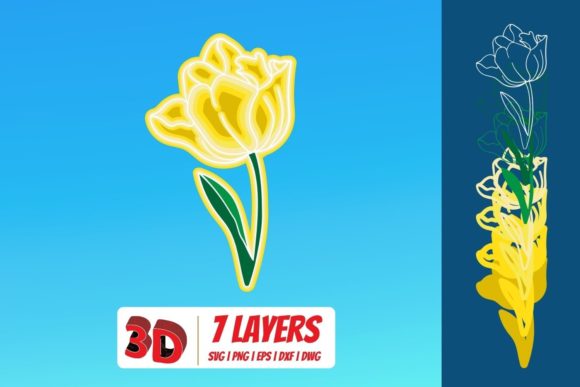3D Tulip SVG: A Versatile Design Asset