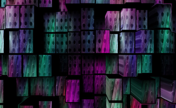 Abstract 3D Cube Texture Backgrounds