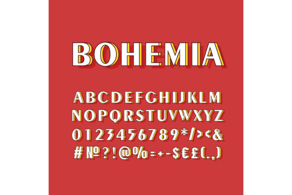 Bohemia Vintage 3D Vector Alphabet Set: A Stylish Tool for Creative Projects