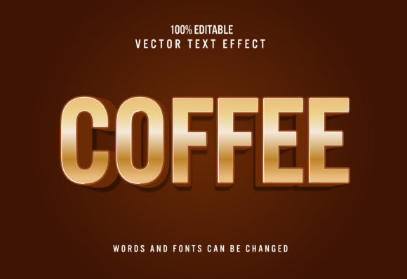 Coffee 3d Editable Text Effect for Creative Designers