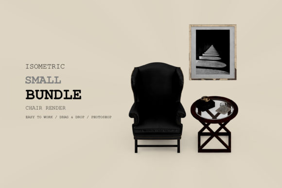 Isometric Armchair 3D Rendering Pack 167: A Creative Tool for Modern Designers