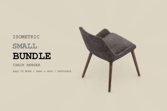 Isometric Chair 3D Render Pack 112