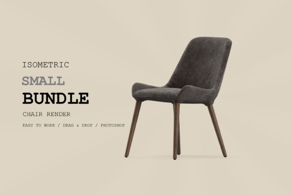 Isometric Chair 3D Render Pack 113: Strategic Use for Better Design and Communication