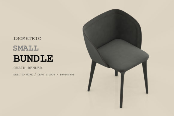 Isometric Chair 3D Render Pack 123