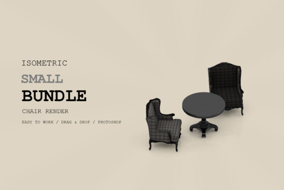 Isometric Chair 3D Render Pack 134: A Versatile Tool for Creative and Professional Use