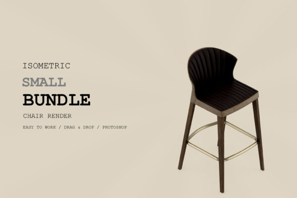Isometric Chair 3D Render Pack 212: A Creative Tool for Modern Designers