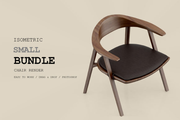 Isometric Chair 3D Render Pack 219