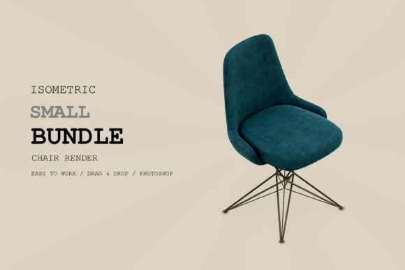 Isometric Chair 3D Render Pack 240: A Versatile Tool for Design and Visualization