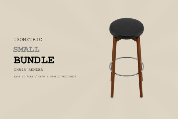 Isometric Chair 3D Render Pack 265: Strategic Use for Better Design and Communication