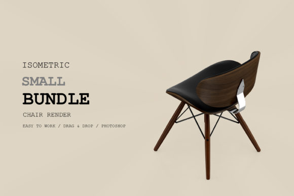Isometric Chair 3D Render Pack 268: Strategic Use for Better Design and Communication