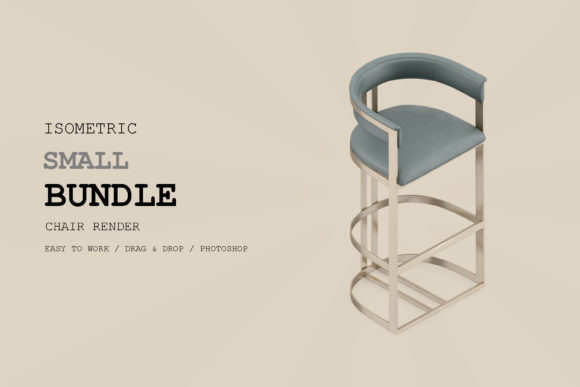Isometric Chair 3D Render Pack 289