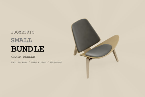 Isometric Chair 3D Render Pack 53: A Versatile Tool for Design and Visualization