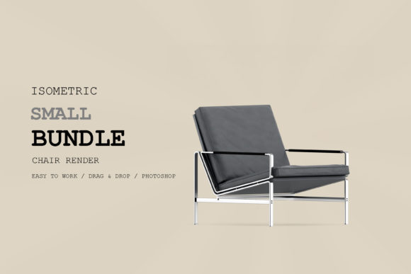 Isometric Chair 3D Render Pack 65: A Comprehensive Resource for Designers and Creators