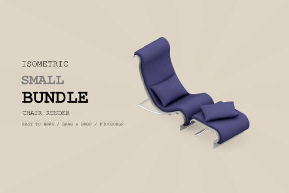 Isometric Chair 3D Render Pack 98
