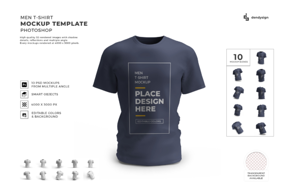 Men Tshirt 3D Mockup Template Bundle: A Practical Tool for Every Creator