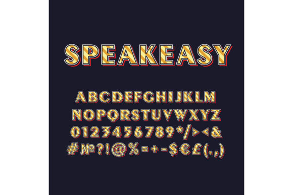 Reviving Retro Aesthetics with the Speakeasy Vintage 3D Vector Alphabet Set