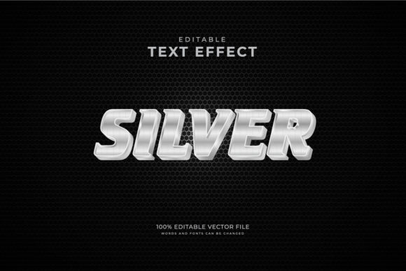 Silver Exclusive 3d Editable Text Style – A Designer's Choice for Impact