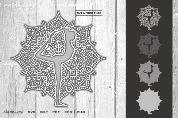 Yoga Mandala SVG 3D Layered 2 – Practical Uses for Creators and Small Business Owners
